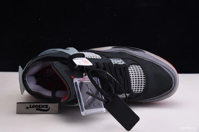 Cheap CV9388-001 Off x Jordan 4 Air Bred White Retro 0729
